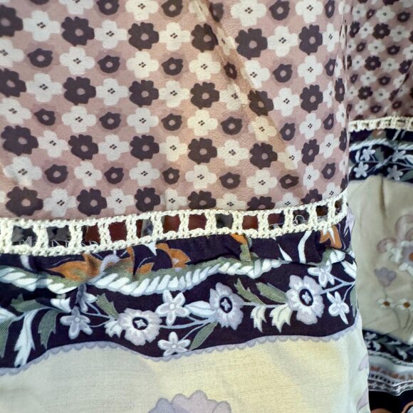 Gorgeous hippie / boho / gypsy floral maxi skirt with tassels - NEW WITH TAGS - Picture 4 of 6